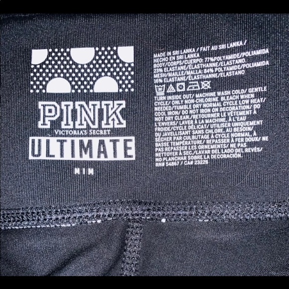 VS PINK BERRY/BLACK LEGGING SET SZ-MED OVERALL - Picture 7 of 9